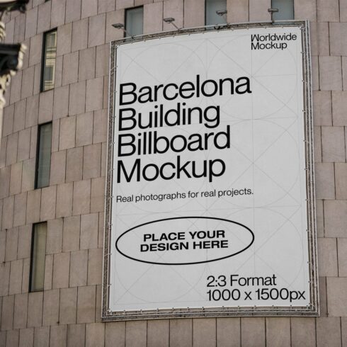 Barcelona Billboard Mockup cover image.