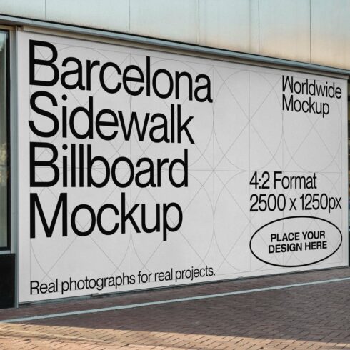Barcelona Billboard Mockup cover image.
