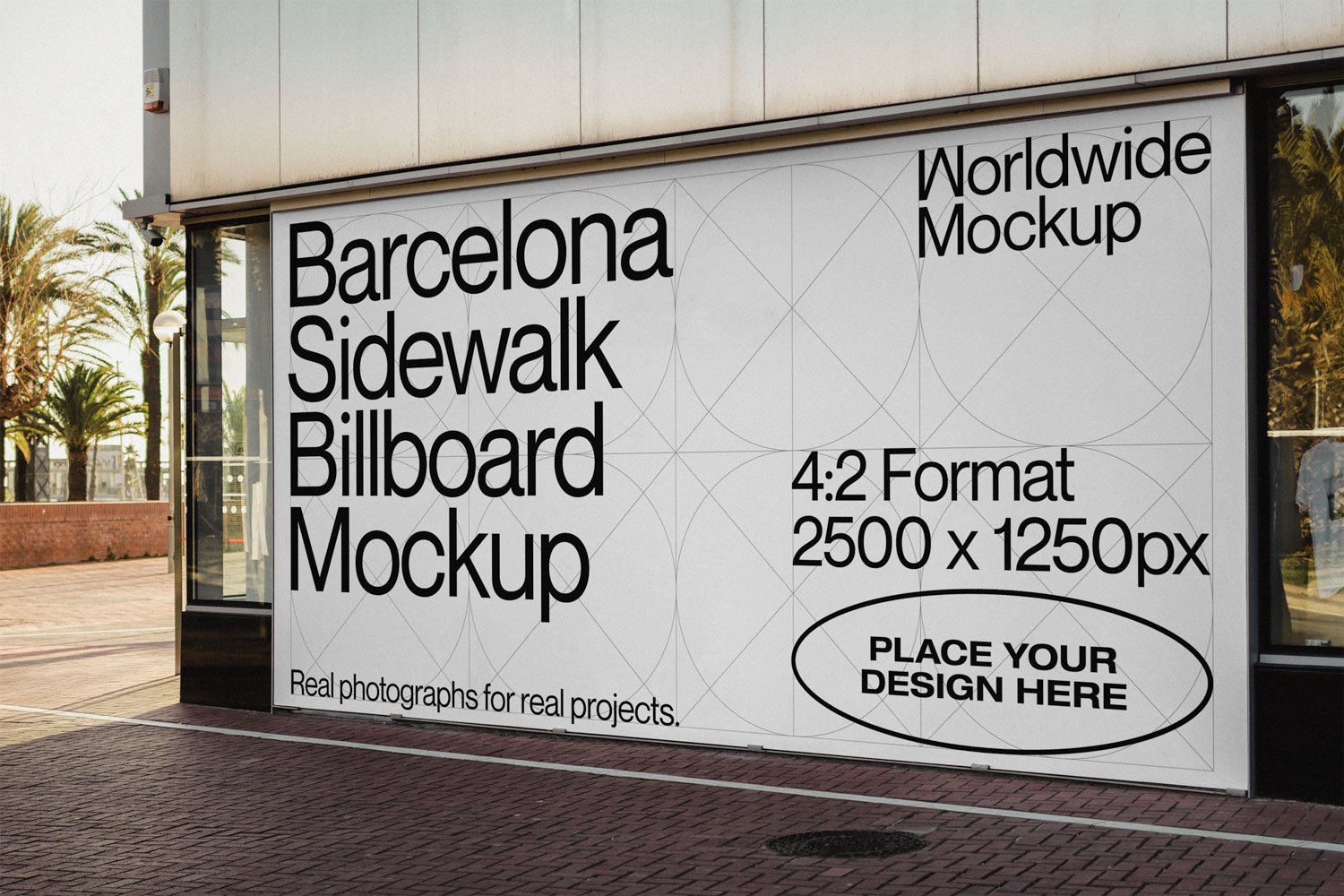 Barcelona Billboard Mockup preview image.
