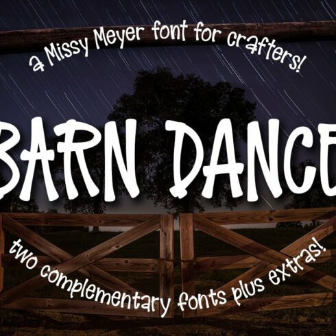 Barn Dance: a country-style font! cover image.