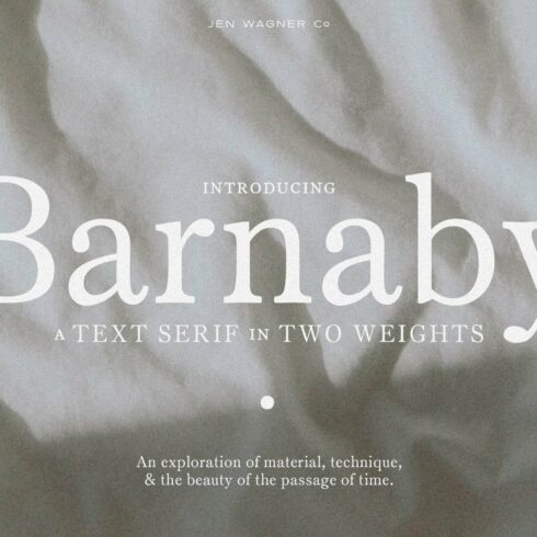 Barnaby | A Minimalist Text Serif cover image.
