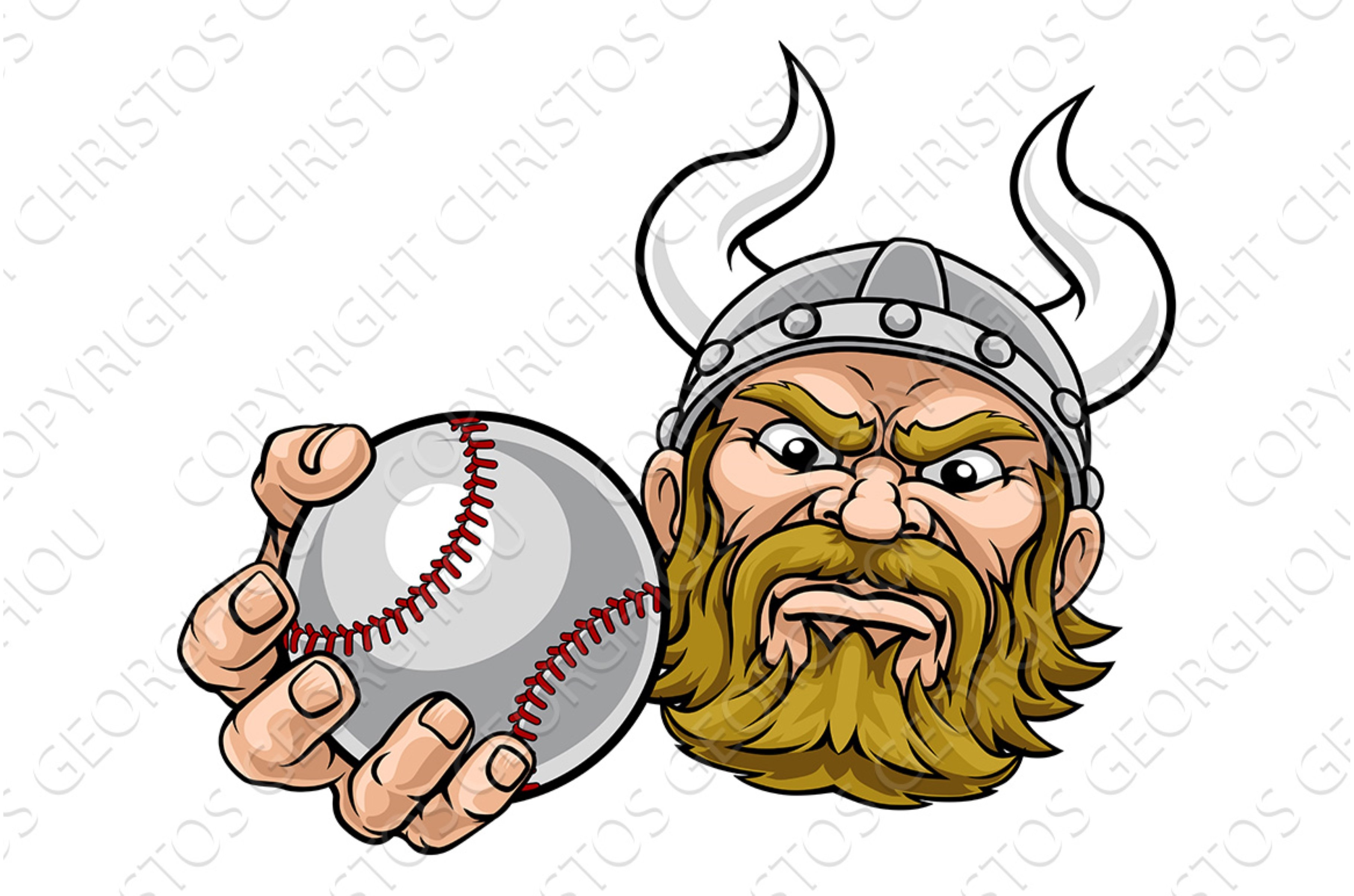 Viking Baseball Ball Sports Mascot cover image.