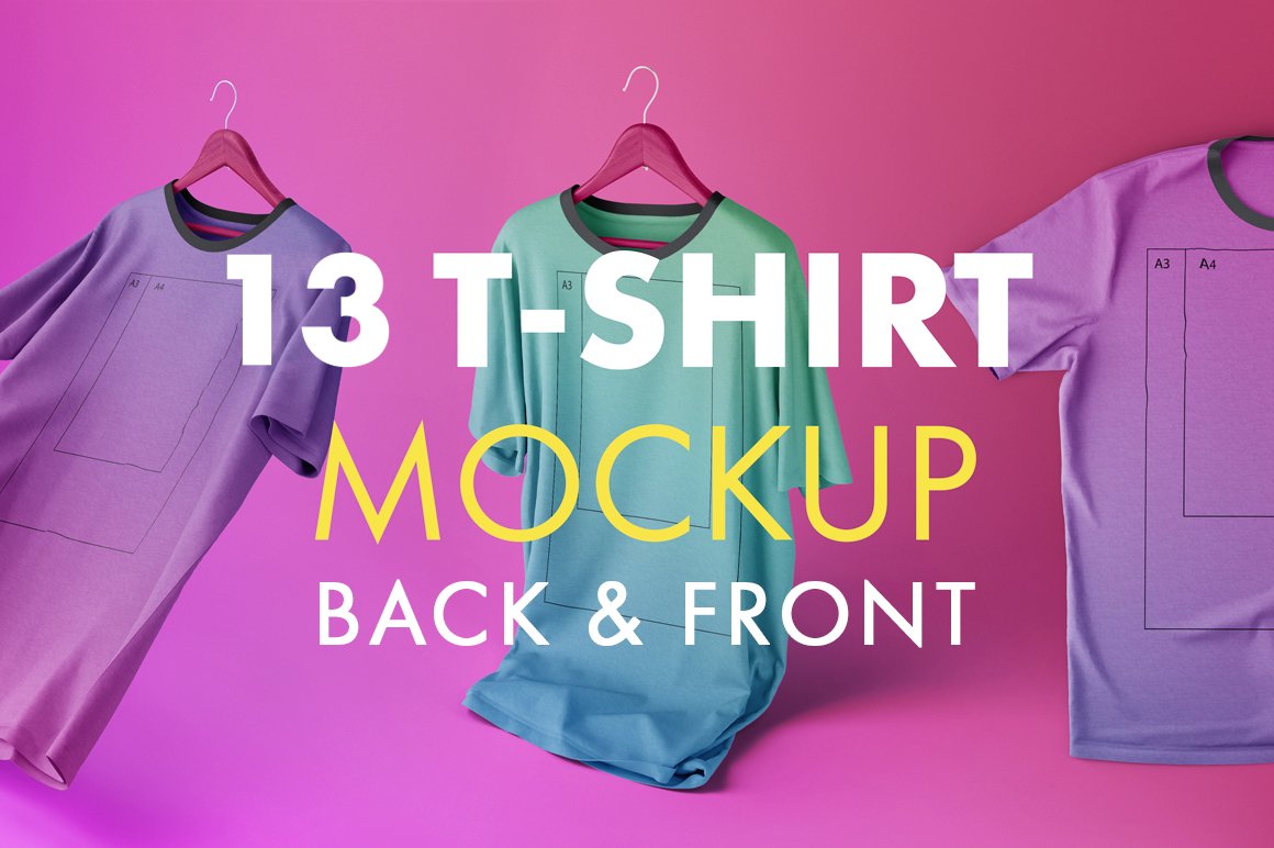 Changeable Creative T-shirt Mockups cover image.