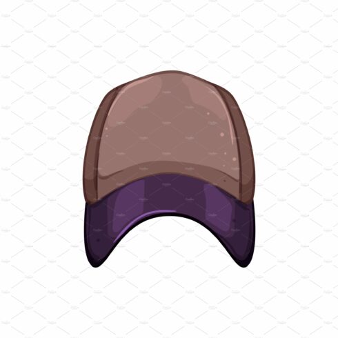 hat baseball cap cartoon vector cover image.