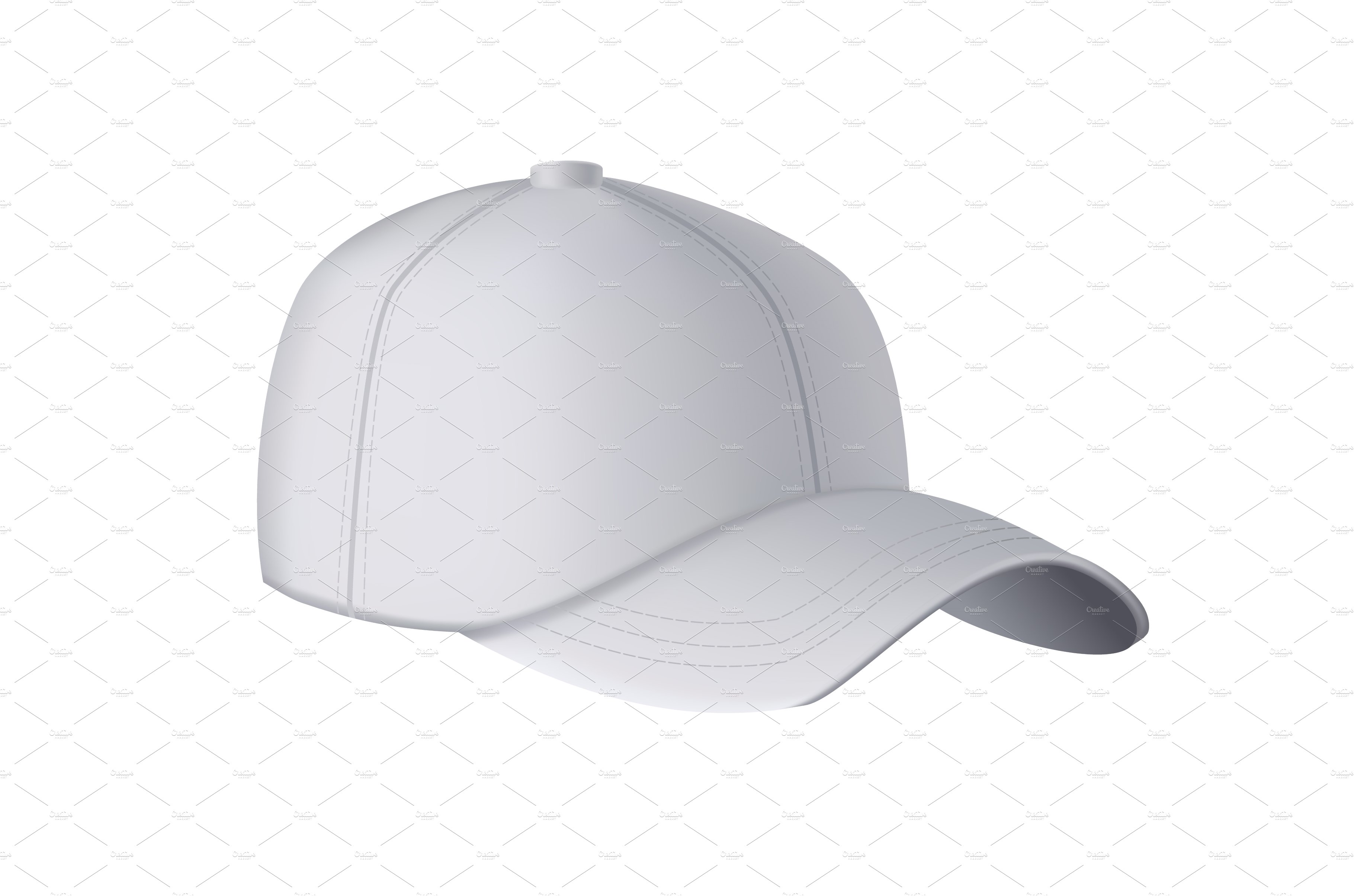 Baseball cap. Realistic baseball cap cover image.