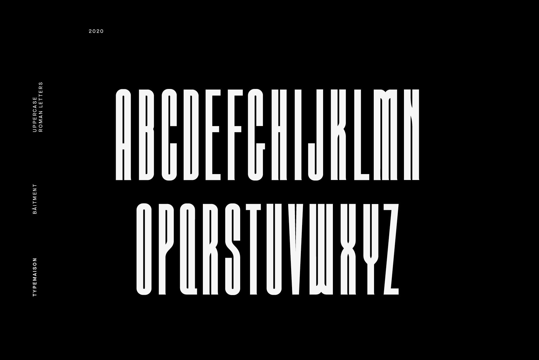 Batiment - Ultra Condensed Font preview image.