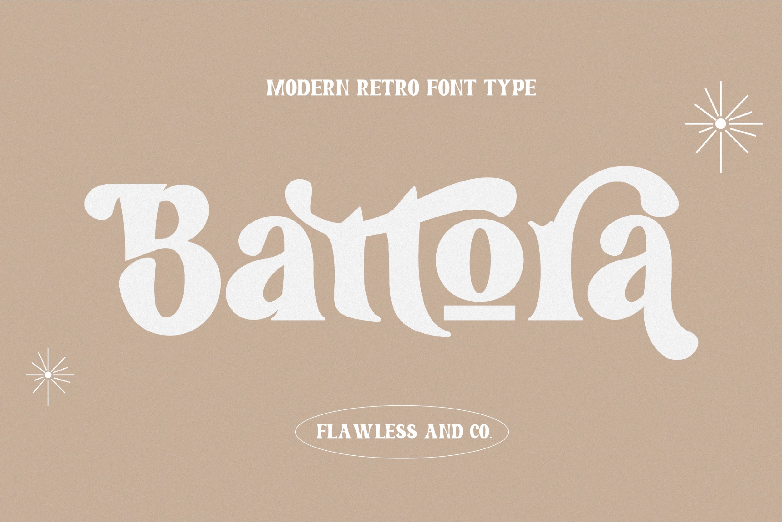 Battora - Modern Retro Font preview image.