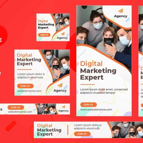 Digital Agency Html5 Banner Template cover image.