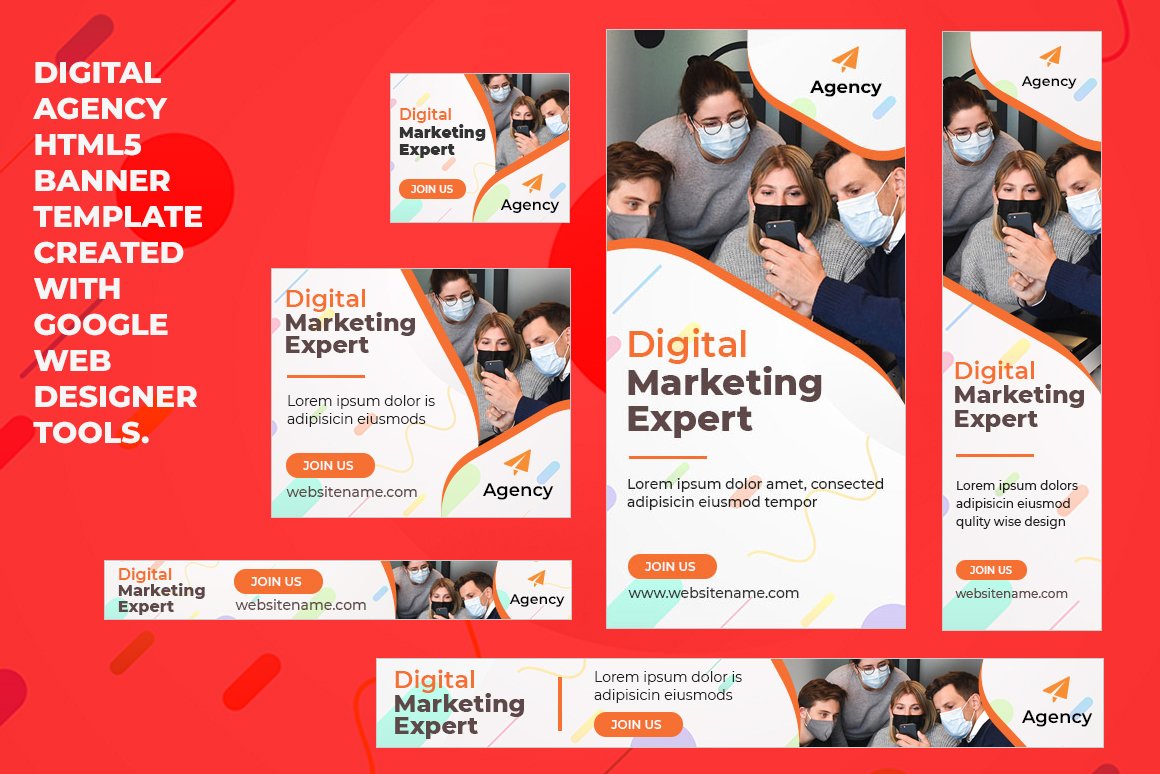 Digital Agency Html5 Banner Template cover image.