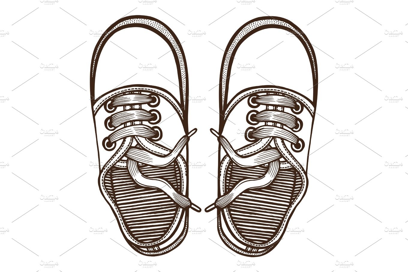 Skaters Shoes. Top View. cover image.