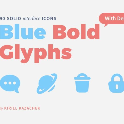 Blue Bold Glyphs cover image.