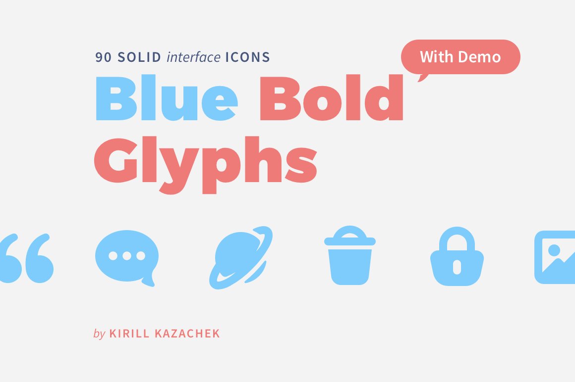 Blue Bold Glyphs cover image.