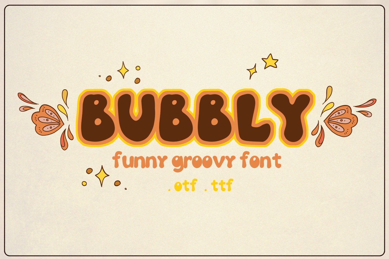 Bubbly Retro font cover image.
