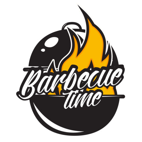 BBQ AND GRILL Logo | four different designs and two different colors cover image.