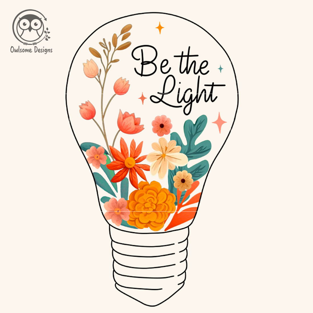 Be The Light Png Sublimation cover image.