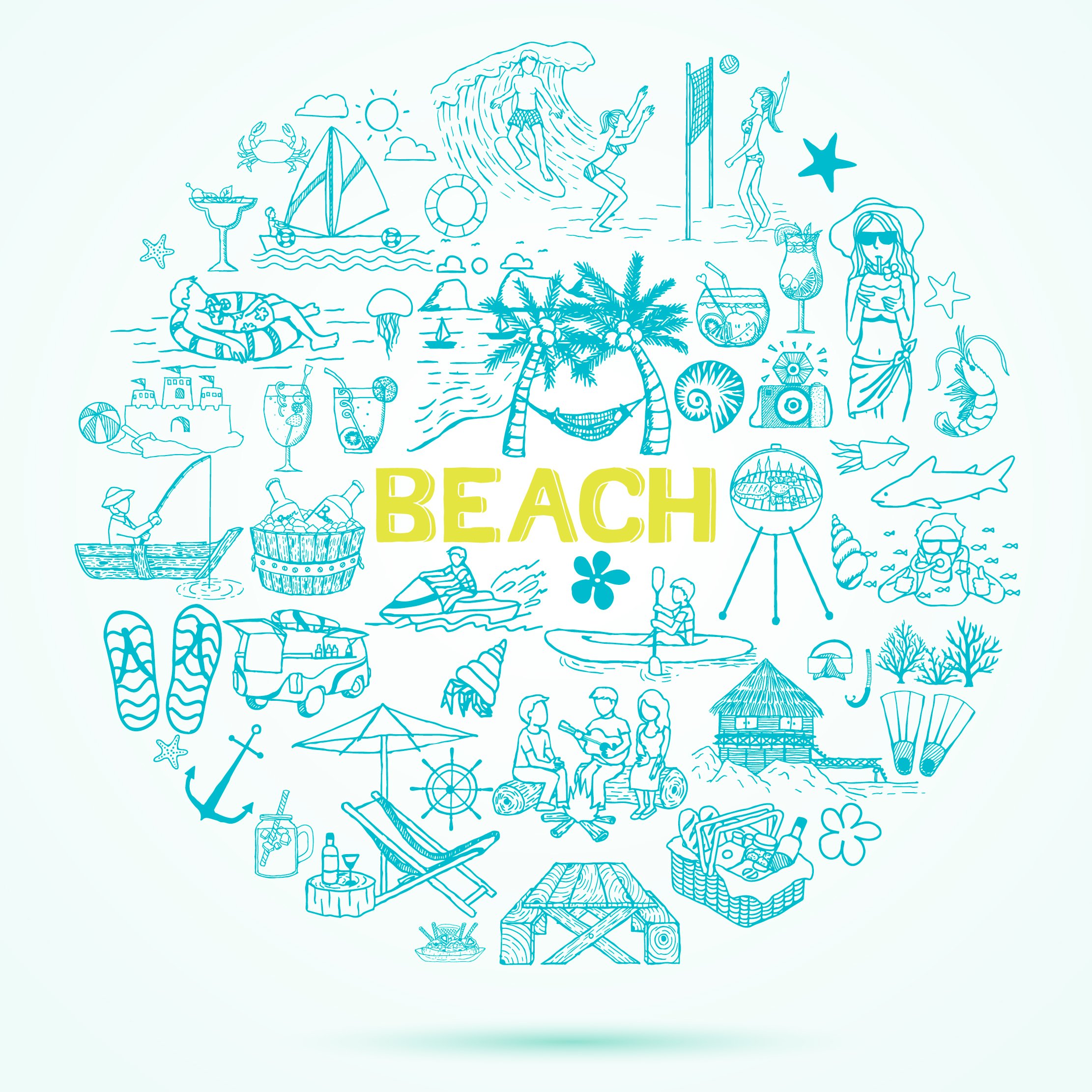 beach doodles 839