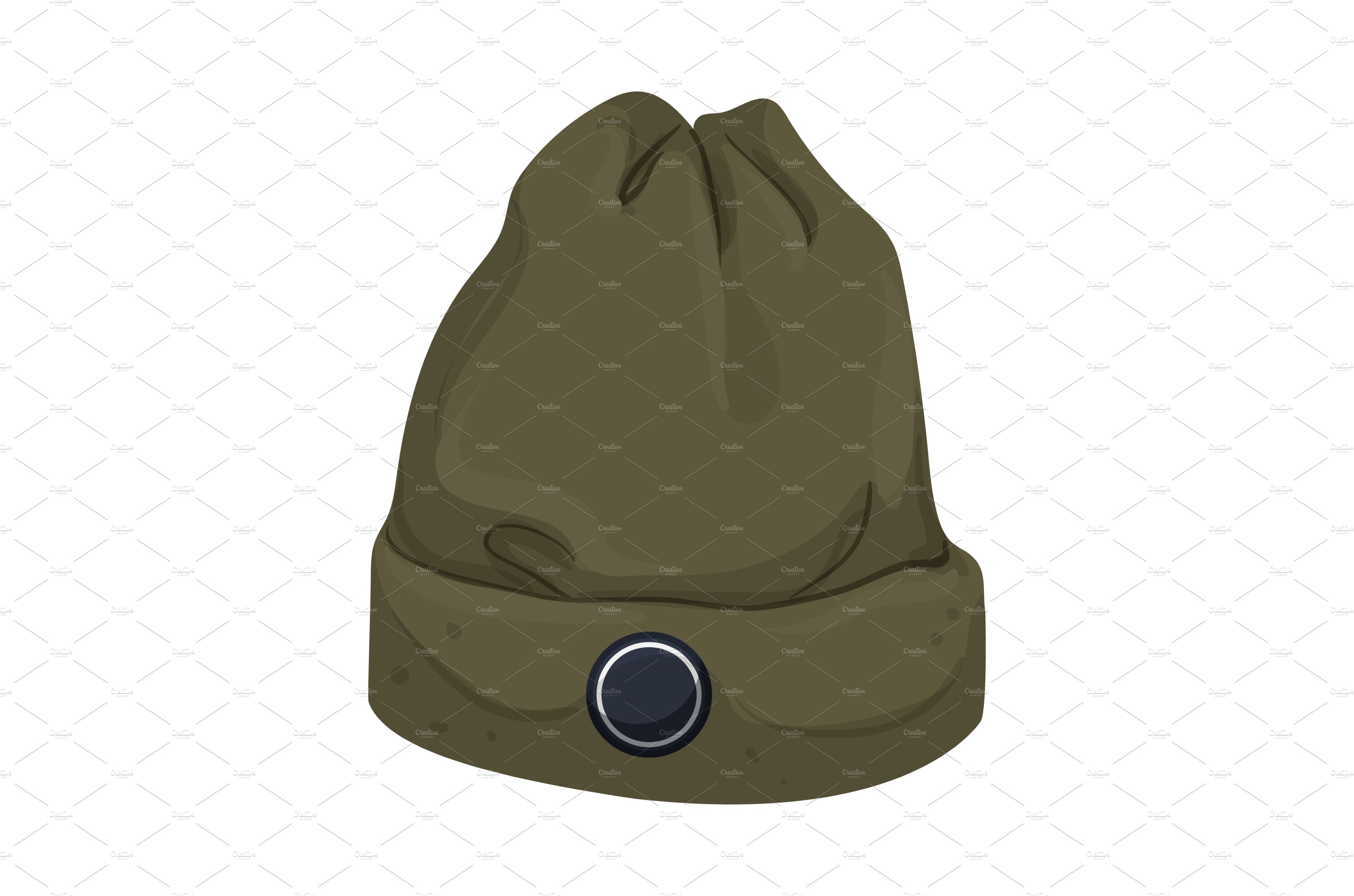 cap beanie color icon vector cover image.