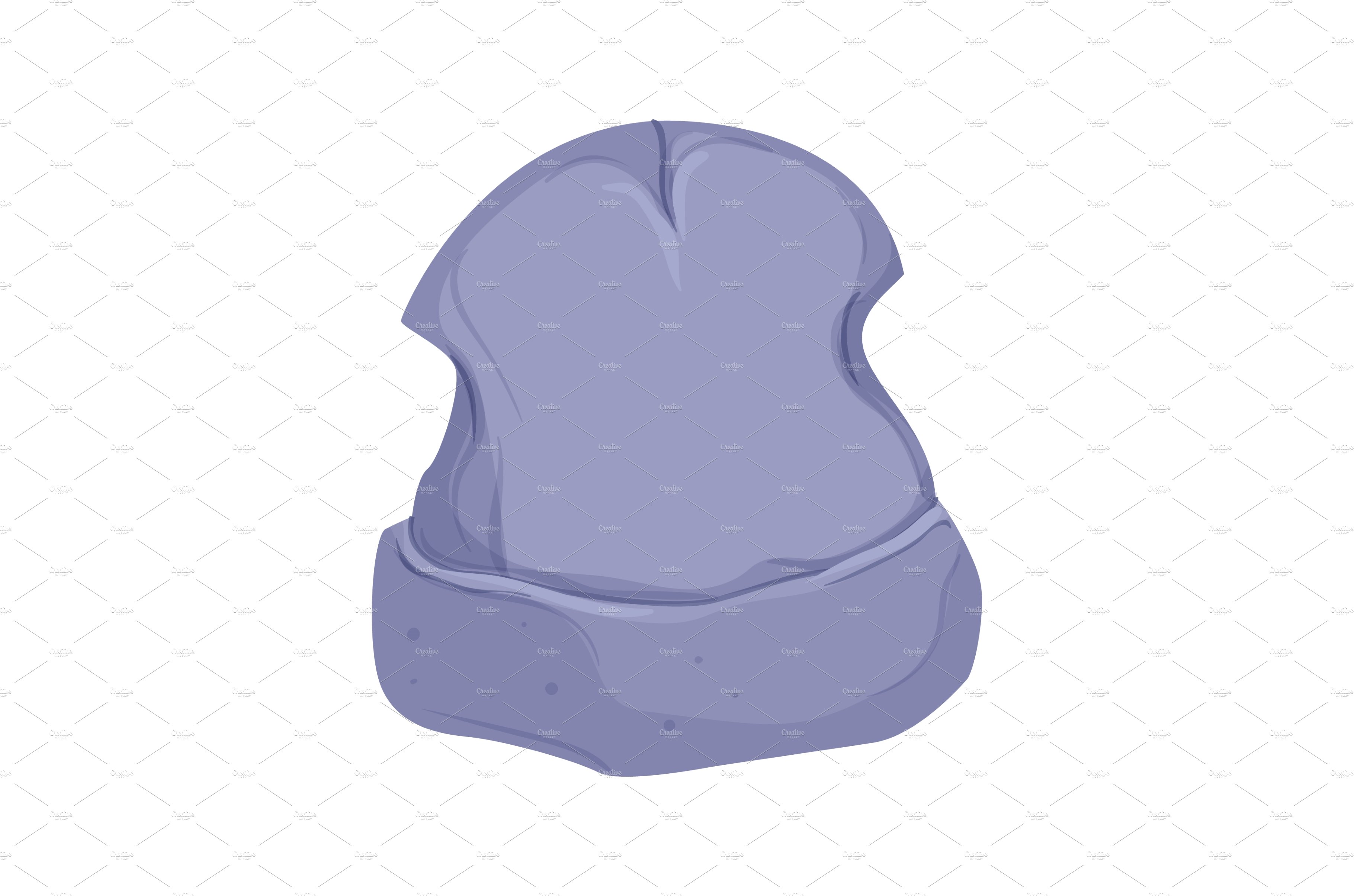 winter beanie color icon vector cover image.