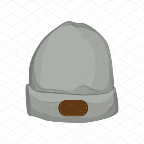 clothes beanie color icon vector cover image.