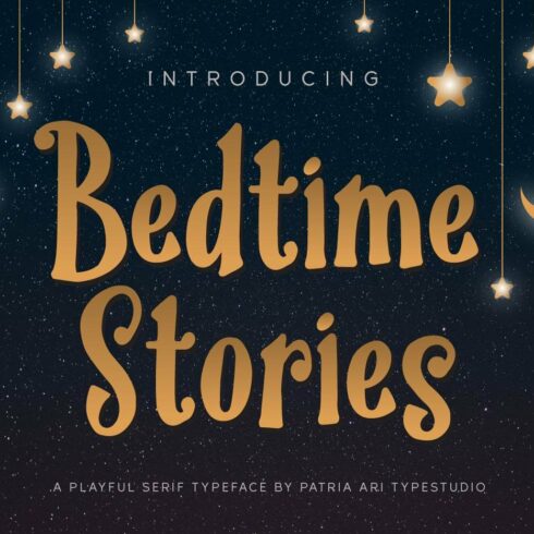 Bedtime Stories - Cute Kids Font cover image.
