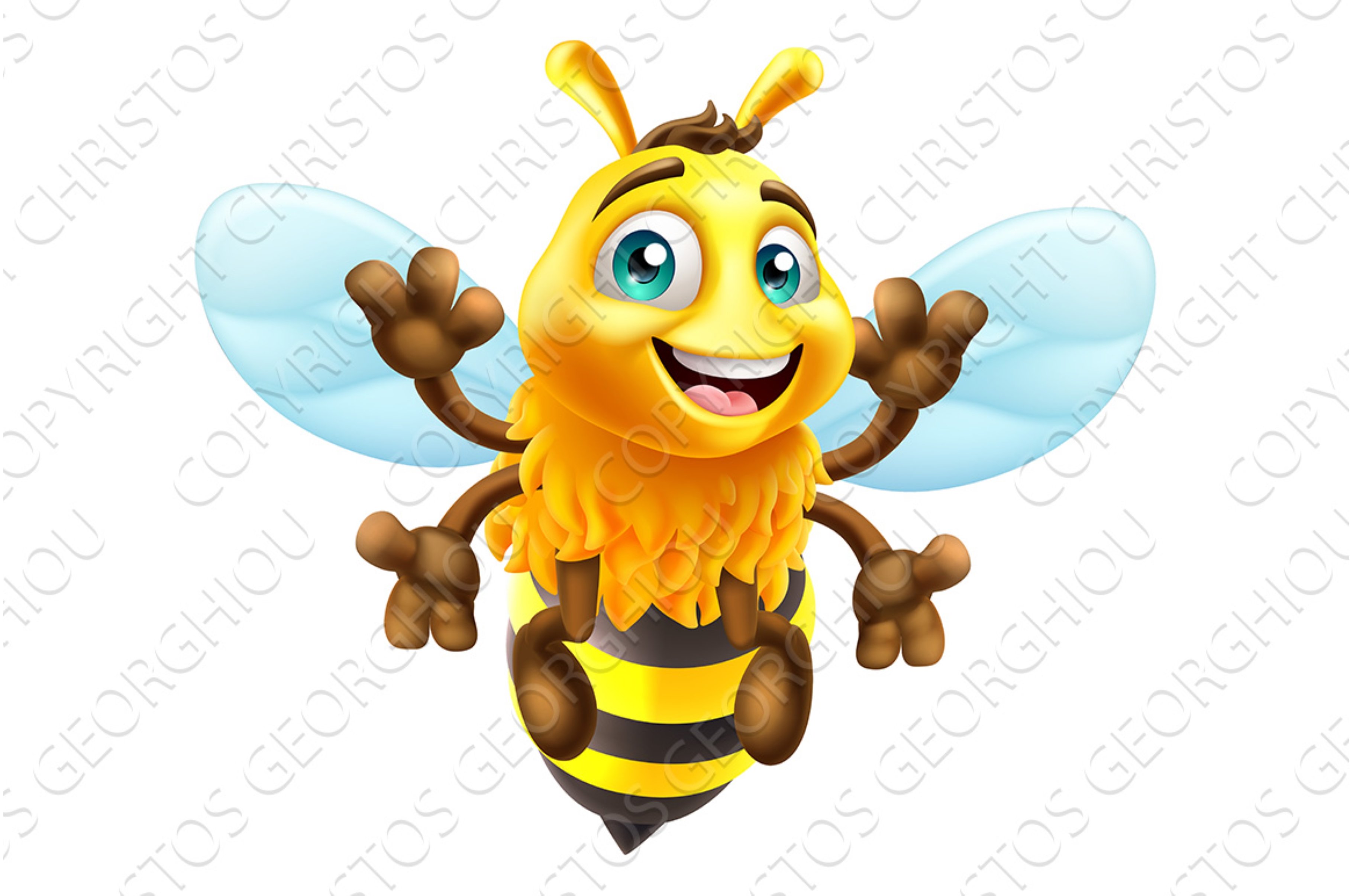 Honey Bumble Bee Cartoon Bumblebee cover image.