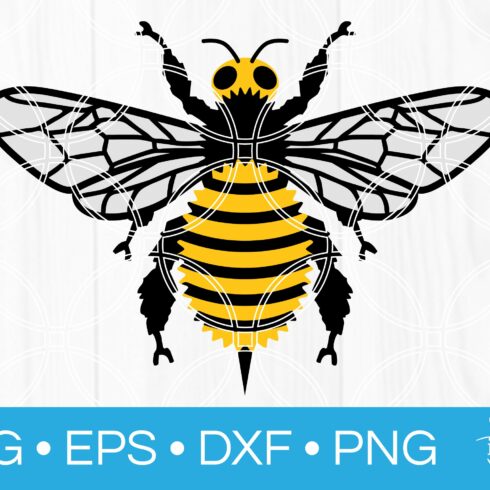 Bumble Bee SVG Cut File Honey Bee cover image.