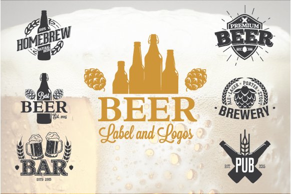 13 Beer Label and Logos cover image.