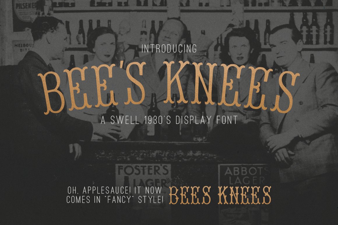 Bee's Knees Font cover image.
