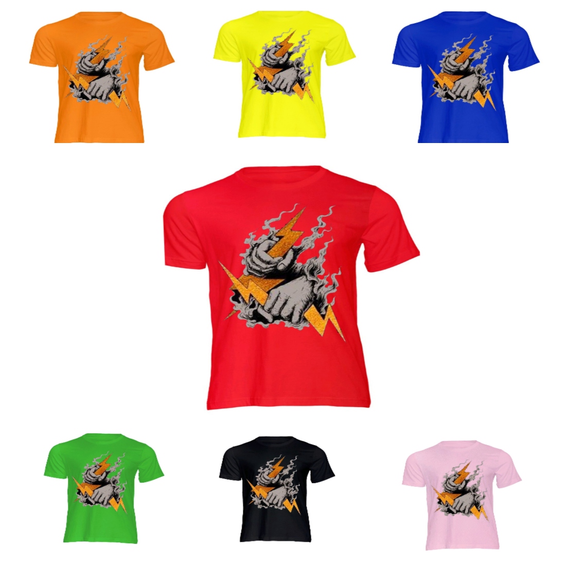 Lightning Desings in 7 DIFFERENT COLORS preview image.
