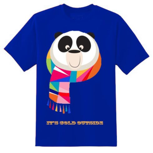 Cute Panda T shirt's Desings in 7 different Colors cover image.