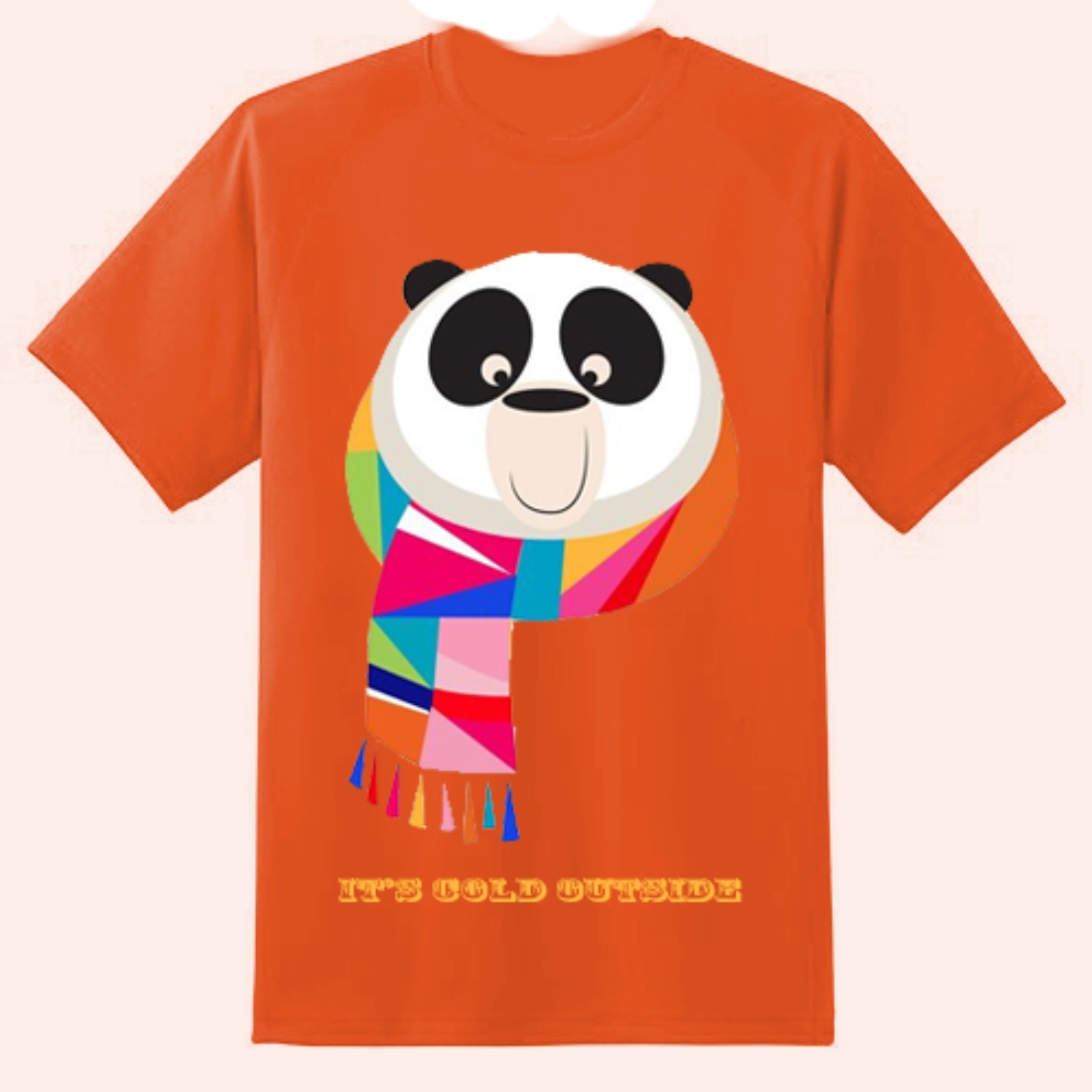 Cute Panda T shirt's Desings in 7 different Colors preview image.