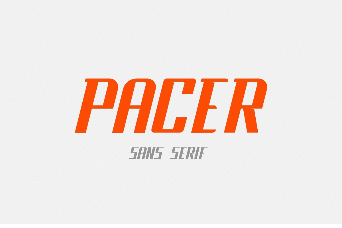 Pacer - Sports Sans Serif cover image.