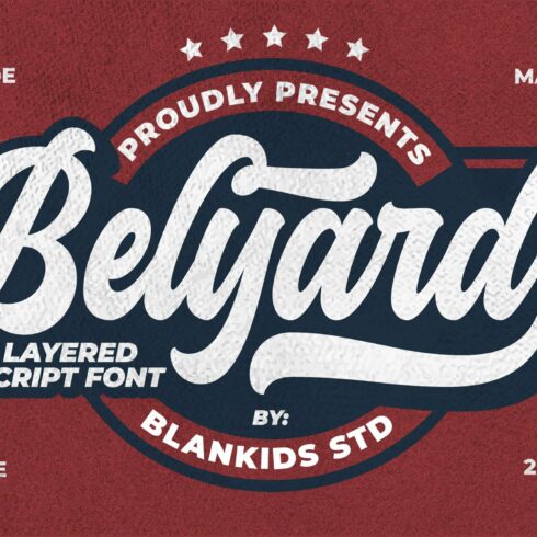 Belyard - Layered Script Font cover image.