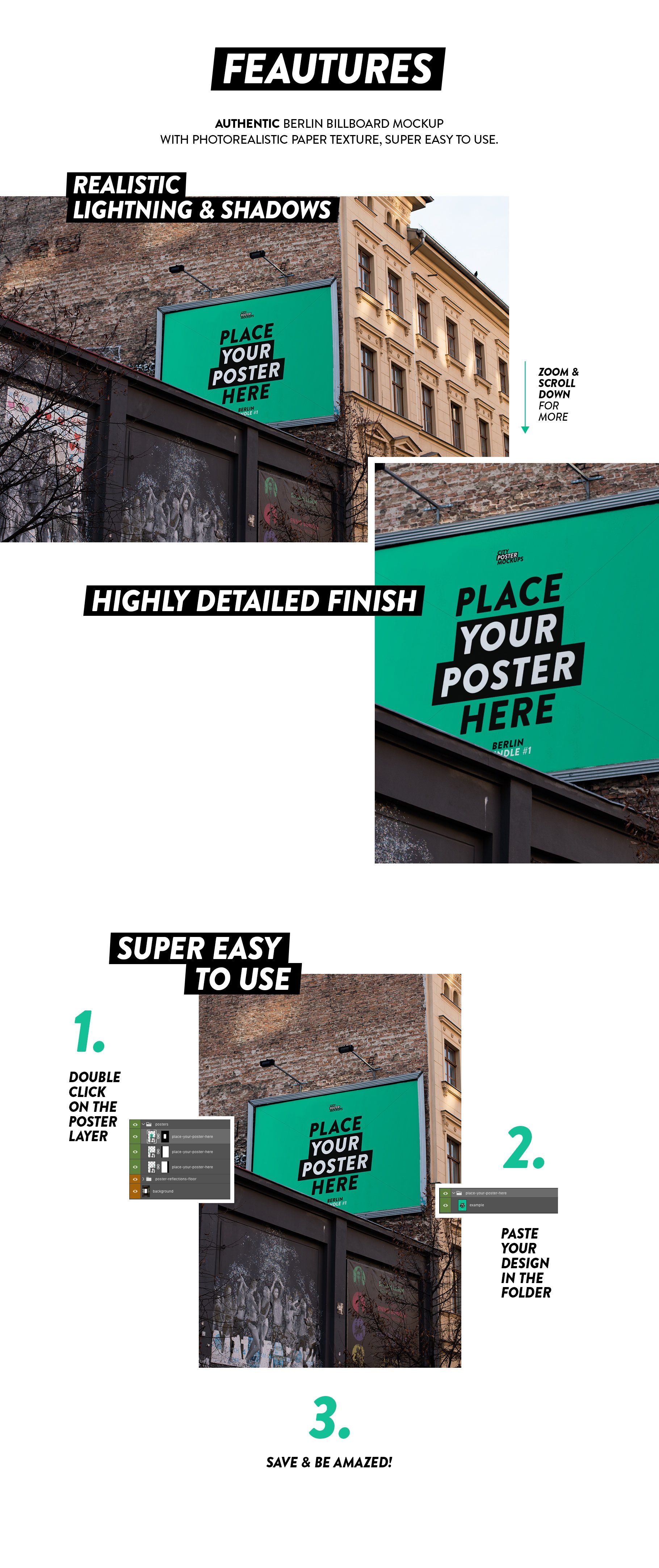 Urban Billboard Mockup preview image.