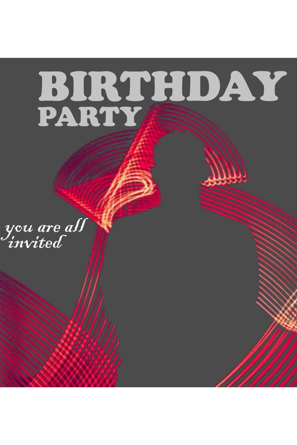 Birthday party flyer template pinterest preview image.