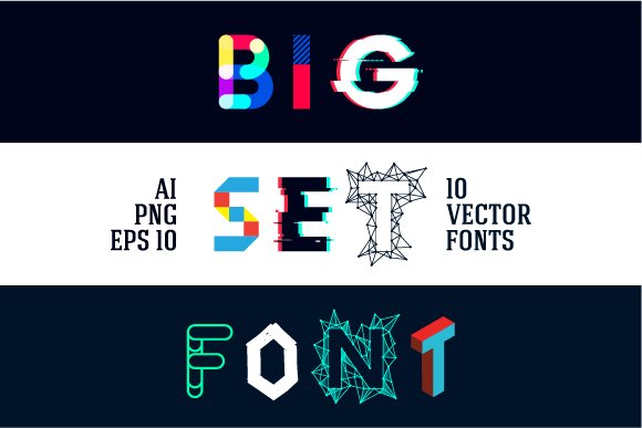 10 vector fonts cover image.
