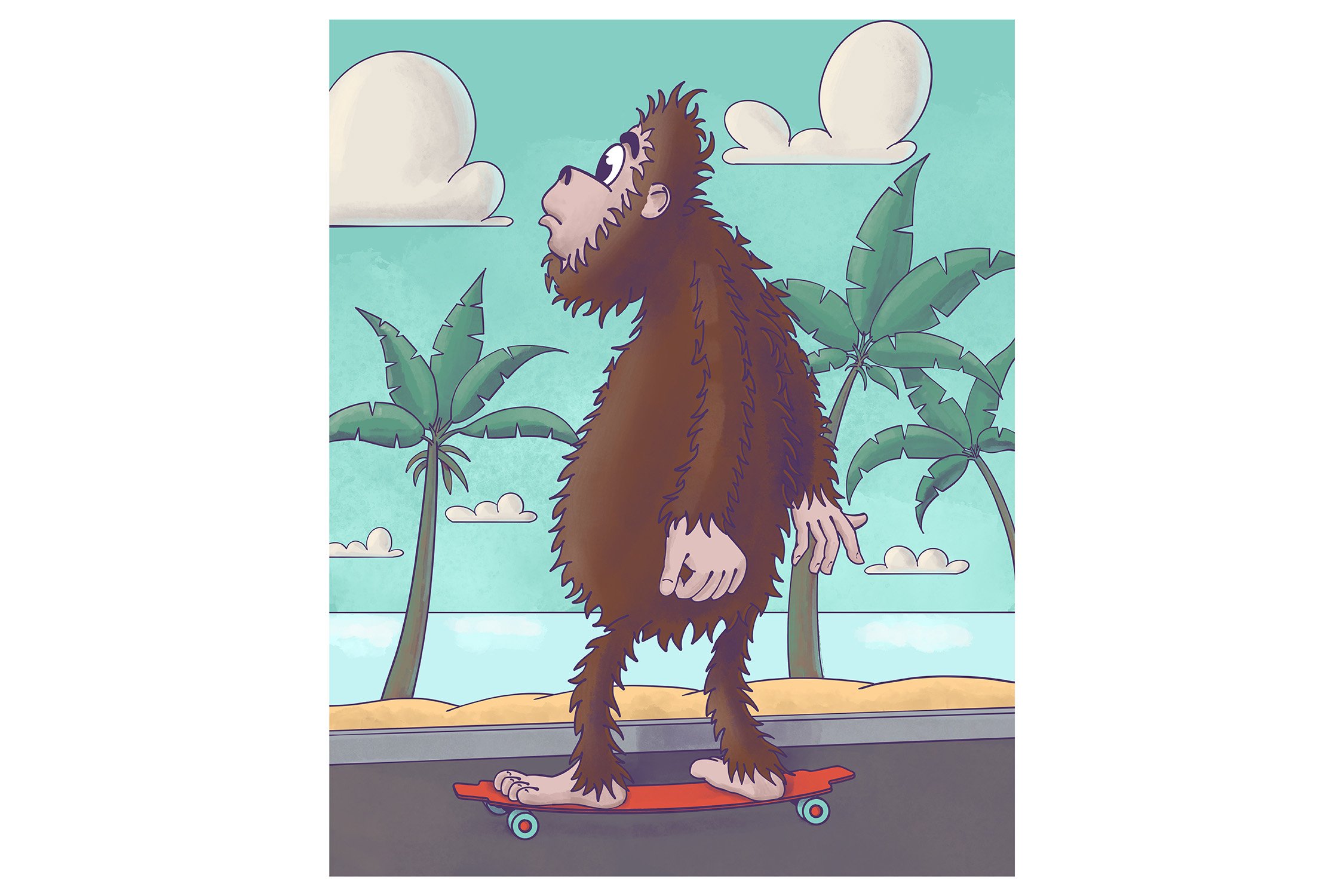 Bigfoot Skateboarder cover image.