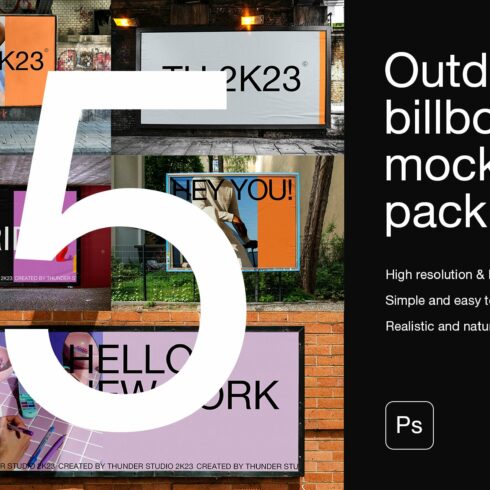 Street Billboard Mockup Pack cover image.