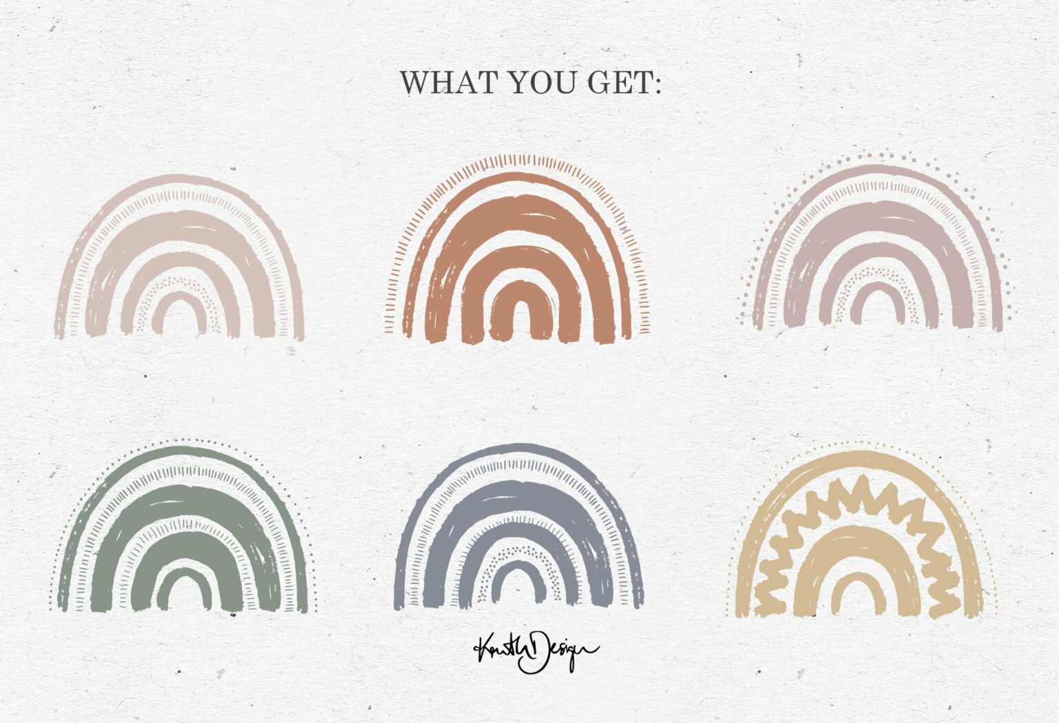 BOHO RAINBOW BUNDLE VECTOR + PNG – MasterBundles