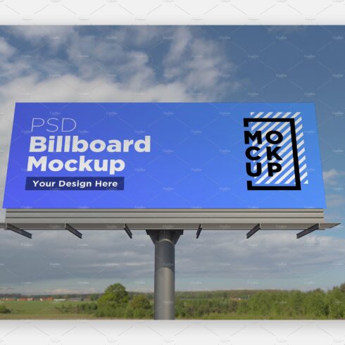 Billboard Sign Mockup Front View cover image.