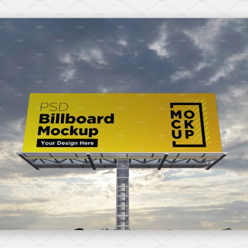 Billboard Sign Mockup Front View cover image.