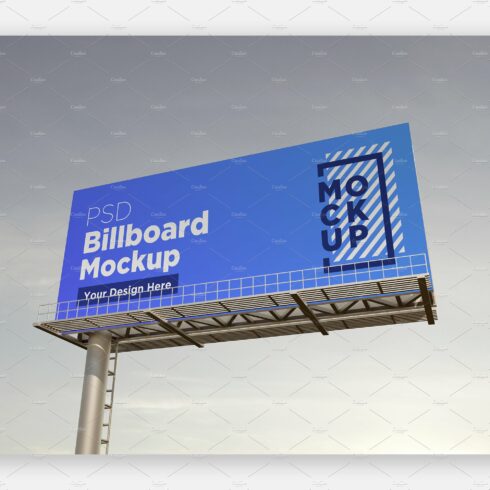 Billboard Sign Mockup Side View cover image.