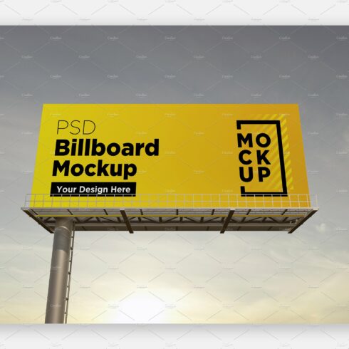 Billboard Sign Mockup Front View cover image.