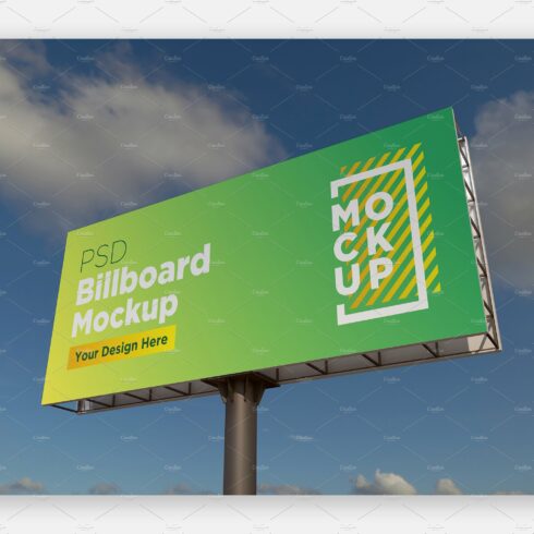 Billboard Sign Mockup Side View cover image.