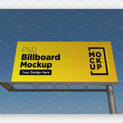 Billboard Sign Mockup Front View cover image.