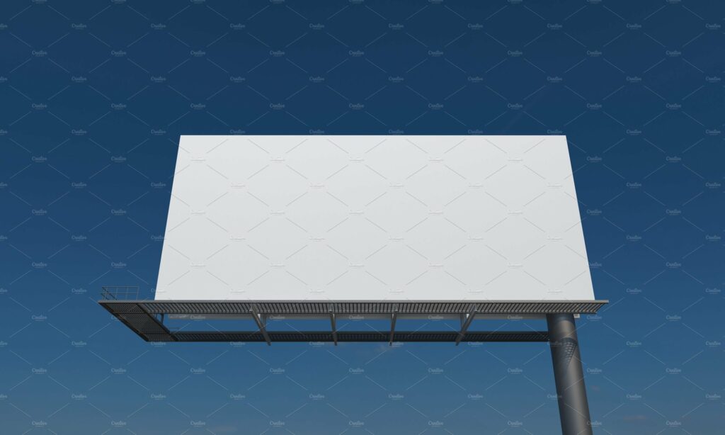 Billboard Sign Mockup Front View – MasterBundles