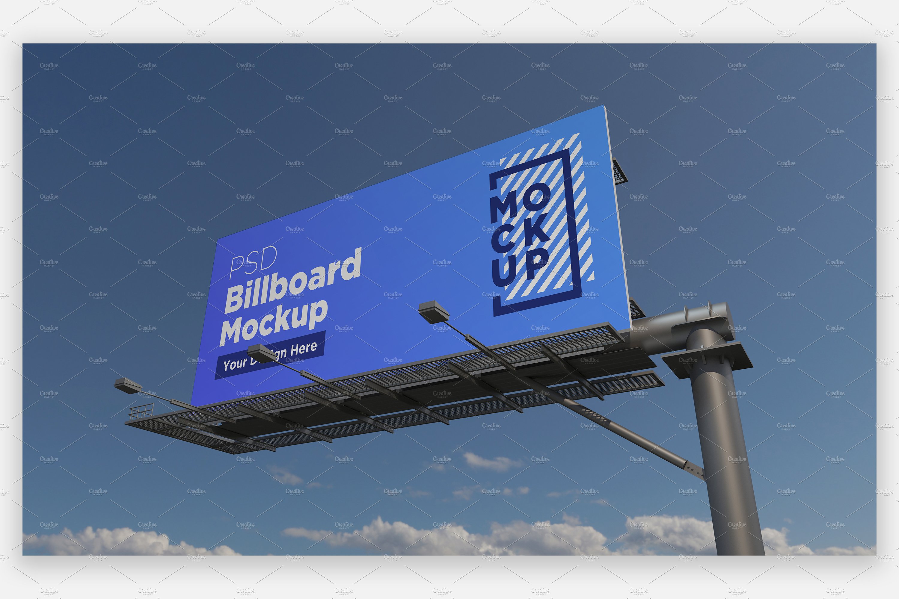 Billboard Sign Mockup Side View cover image.