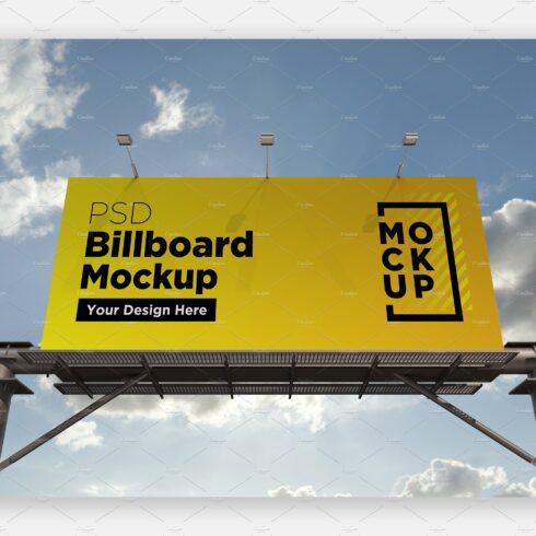 Billboard Sign Mockup Front View cover image.