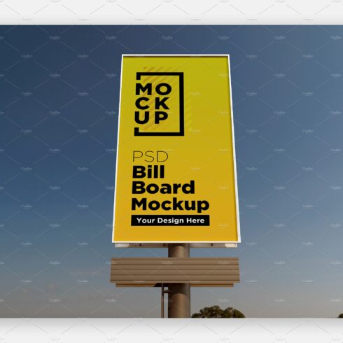 Billboard Sign Mockup front View cover image.