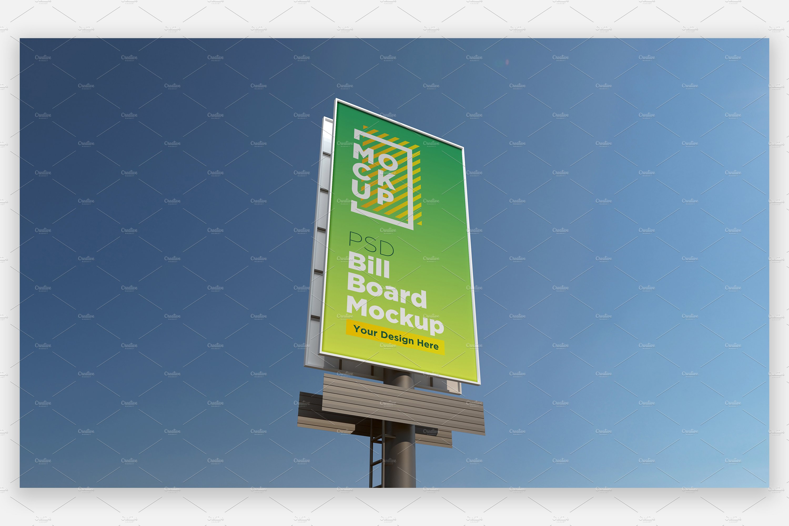 Billboard Sign Mockup Side View cover image.